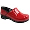 Sanita Women's Closed Back Clog, Patent leather Upper, Polyurethane Outsole, Red, Size 8.5-9 W 457111-004-40 - alternate 1